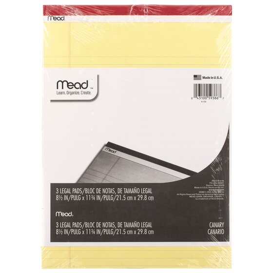 Mead Mead® Legal Pad, 8 1/2