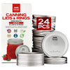 Forjars® 12 Wide Mouth Canning Lids + 12 Rings