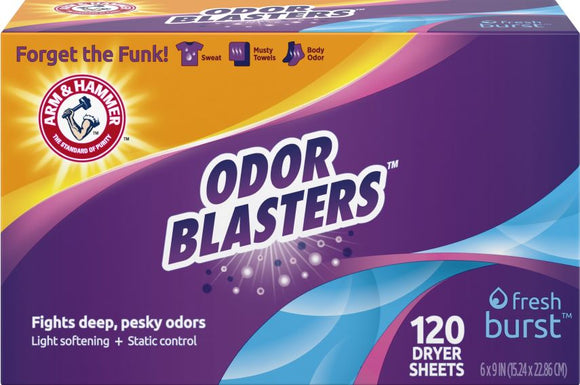 Arm & Hammer™ Odor Blasters™ Dryer Sheets, Fresh Burst™ Scent