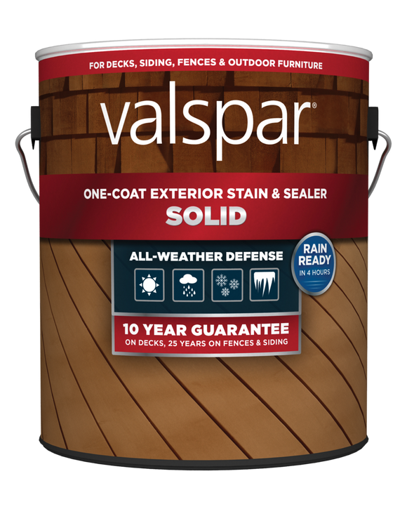 Valspar® One-Coat Solid Stain & Sealer
