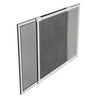 M D Building Products 20-37 in. White Aluminum Adjustable Screen