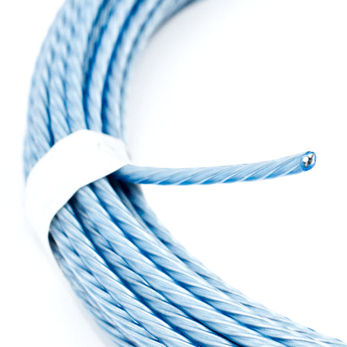 Monster Fastener 4 Strand Blue Vinyl Coated Galvanized Steel Guy Wire