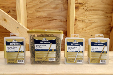 K9 Fasteners Greyhound Reverse Thread Trim Tan