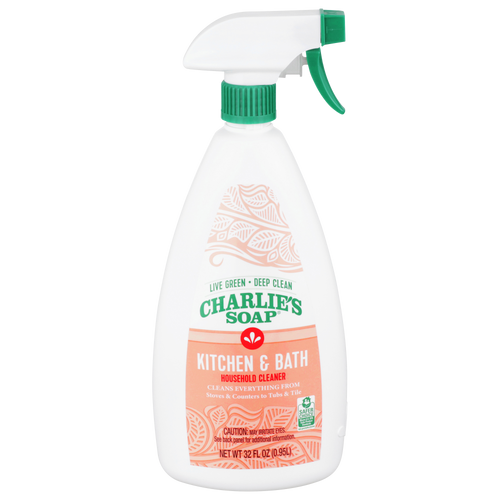 Charlie's Soap Environmentally Safe Natural Kitchen & Bath Household Cleaner