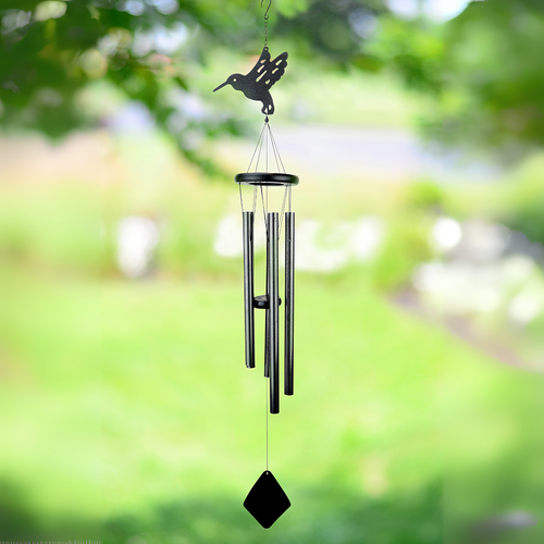 Red Carpet Studios Hummingbird Silhouette Wind Chime – 40″