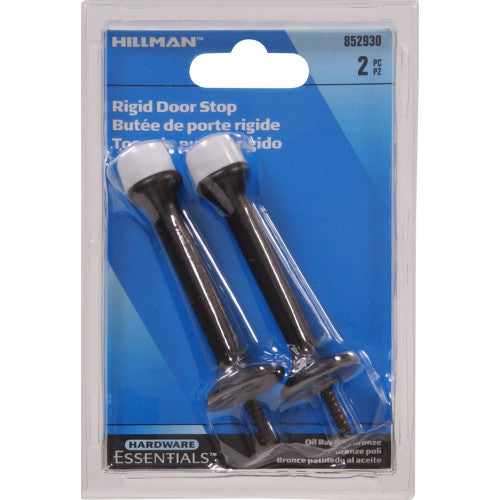 Hillman Hardware Essentials Rigid Door Stop Oil Rubbed Bronze (3)