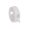 Hubbell Round Weatherproof Box, Five 1/2 or 3/4 in. Threaded Outlets, White