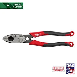 Milwaukee 9 Lineman's Comfort Grip Pliers w/ Thread Cleaner (USA)