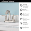 American Standard Glenmere 4-Inch Centerset 2-Handle Bathroom Faucet 1.2 gpm/4.5 L/min With Lever Handles