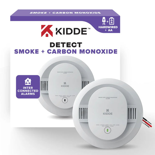 Kidde DETECT Combo Smoke + CO Alarm, Hardwired with AA Backup Battery