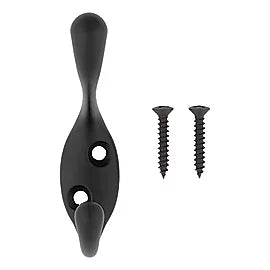 National N830-625 Heavy Duty Coat/Hat Hook Matte Black
