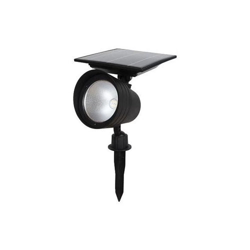 Fusion 100 to 300 Lumens Black Plastic Adjustable Solar Spotlight