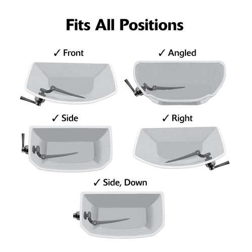 Korky StrongARM® Toilet Handle and Lever, Simple Chrome