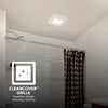 Broan-NuTone® Roomside Series Bathroom Exhaust Fan w/ LED Light, 80 CFM, ENERGY STAR®