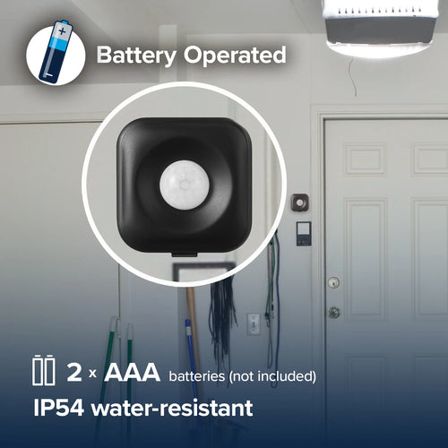 Heath Zenith Black Plastic Wireless Battery-Operated Motion Sensor