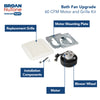 Broan-NuTone® QuicKit™ Bath Fan Replacement Motor and Cover/Grille, 60 CFM