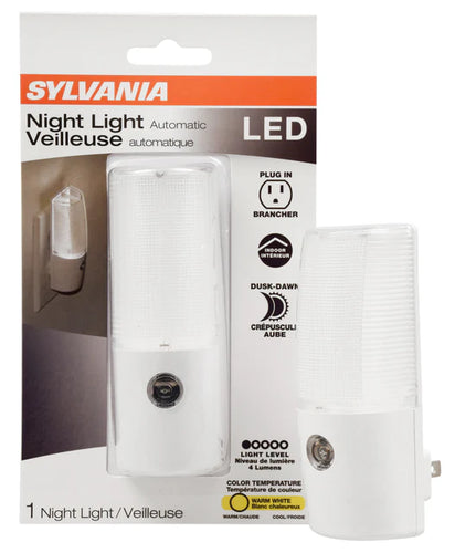 Sylvania 0.3 watt 3000K Natural White Traditional Plug LED Night Light