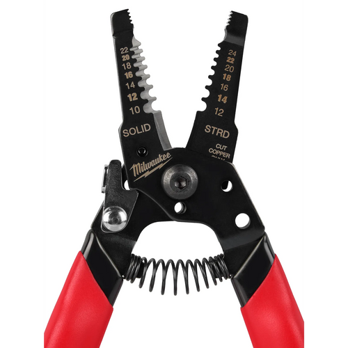 Milwaukee 10-24 AWG Compact Dipped Grip Wire Stripper & Cutter