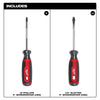 Milwaukee 2 PC. 4 Cushion Grip Screwdriver Set (USA)