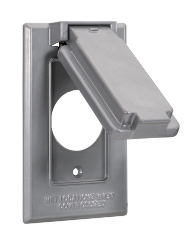 Southwire Single Recep/Switch Wp Cover, 1.406 Dia