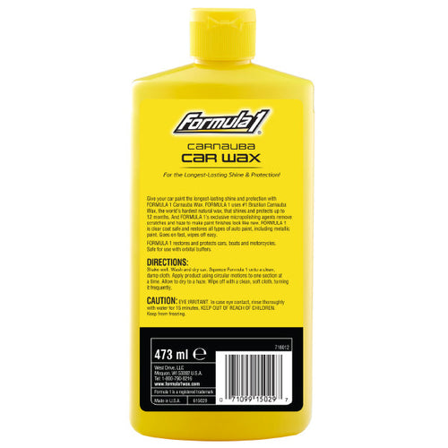 Formula 1 Carnauba Car Wax Liquid