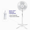 Proaira 16 Oscillating Pedestal Fan, 3 Speed Control, White
