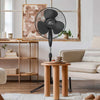 Grip Tight Tools 16 Oscillating Pedestal Fan, 3 Speed Control, Black