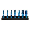 Spyder 7-Piece Metric Impact Driver Hex Bit Set (2, 2.5, 3, 4, 5, 5.5, 6mm) Mach-Blue®