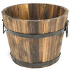 Devault® Wood Whiskey Barrel Round Planter