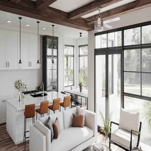Design House  Schoolhouse Semi-Flush Mount Light, Black