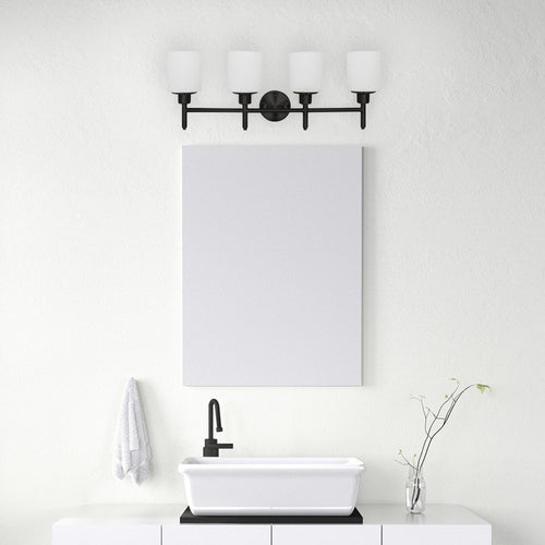 Design House Aubrey 4-Light Vanity Light Matte Black