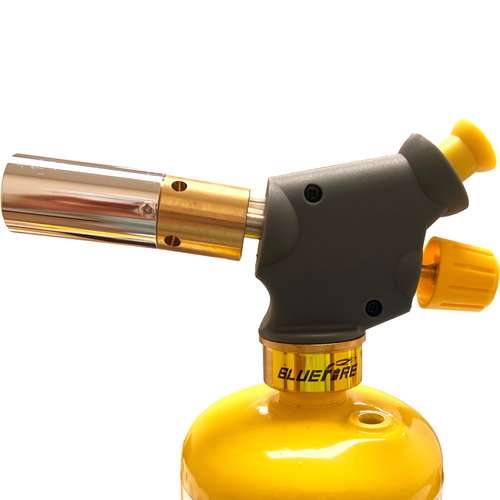 Bluefire HB-875B Handy Cyclone Propane Torch Head Nozzle Trigger Start Push Button Piezo Ignition Turbo Swirl Flame