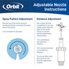 Orbit 4-inch Professional Pressure-Regulating Pop-Up Spray Head Sprinkler with 8-foot Adjustable Nozzle