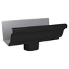 Amerimax Aluminum K-Style Black Gutter Gutter End w/Drop