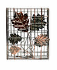 Heath Copper Decorative Leaf Large Suet and Seed Cake Cage Bird Feeder