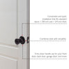 Design House Tulip Keyed Entry Door Knob, Matte Black