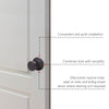 Design House Tulip Dummy Door Knob, Matte Black