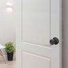 Design House Tulip Dummy Door Knob, Matte Black