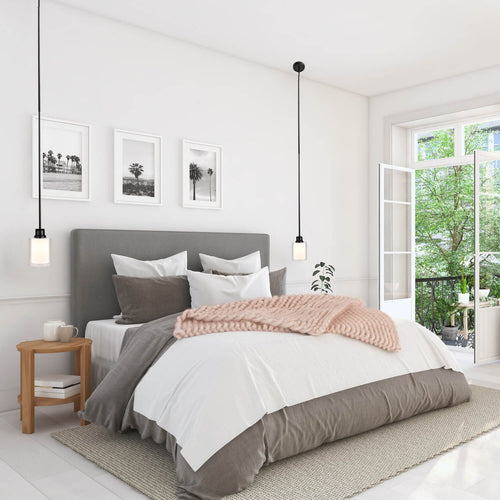 Design House Oslo 1-Light Mini Pendant, Matte Black