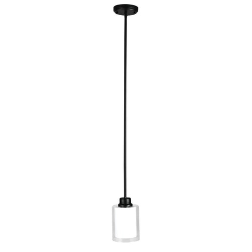Design House Oslo 1-Light Mini Pendant, Matte Black