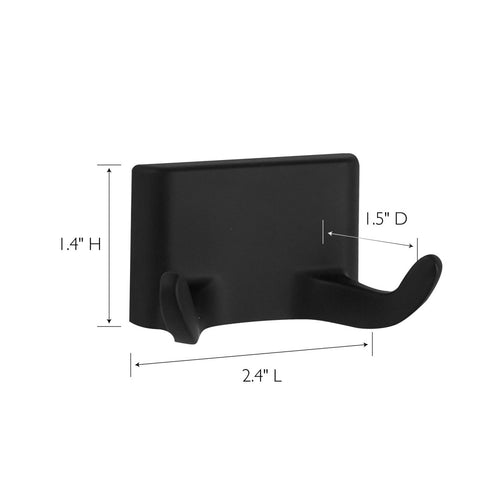 Design House  Millbridge Bathroom Robe Hook, Matte Black