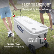 Coleman Classic Series 100-Quart Marine Wheeled Cooler