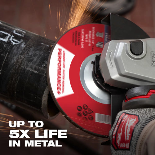 Milwaukee 6 x 1/4 x 7/8 Performance+ Metal Grinding Wheel - Type 27