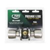 Premier Lock Stainless Steel Passage Door Knob- Tubular Carded
