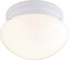 Satco 1 LIGHT Small Mushroom Flush