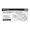 Satco 67-120 Exit/Light DH - Green White Finish