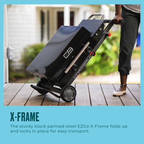 Charbroil® 22 Performance Series™ Folding Cart 2 Burner Portable Propane Gas Griddle Black