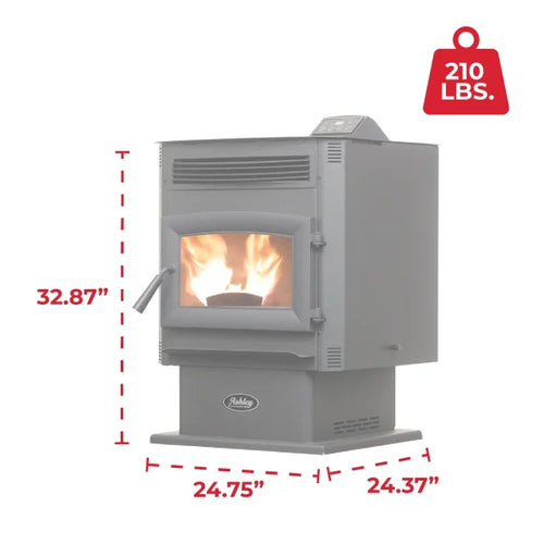 Ashley AP5617-W Pellet Stove 90 lb. Hopper (2,200 Sq. Ft.)