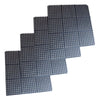 Buffalo Tools 3 Foot x 3 Foot Black Interlocking Rubber Mats 4 Pack
