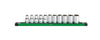 SK Tools 1/2 Drive, 11 Piece, 6 Point, Metric, Standard Chrome Socket Set